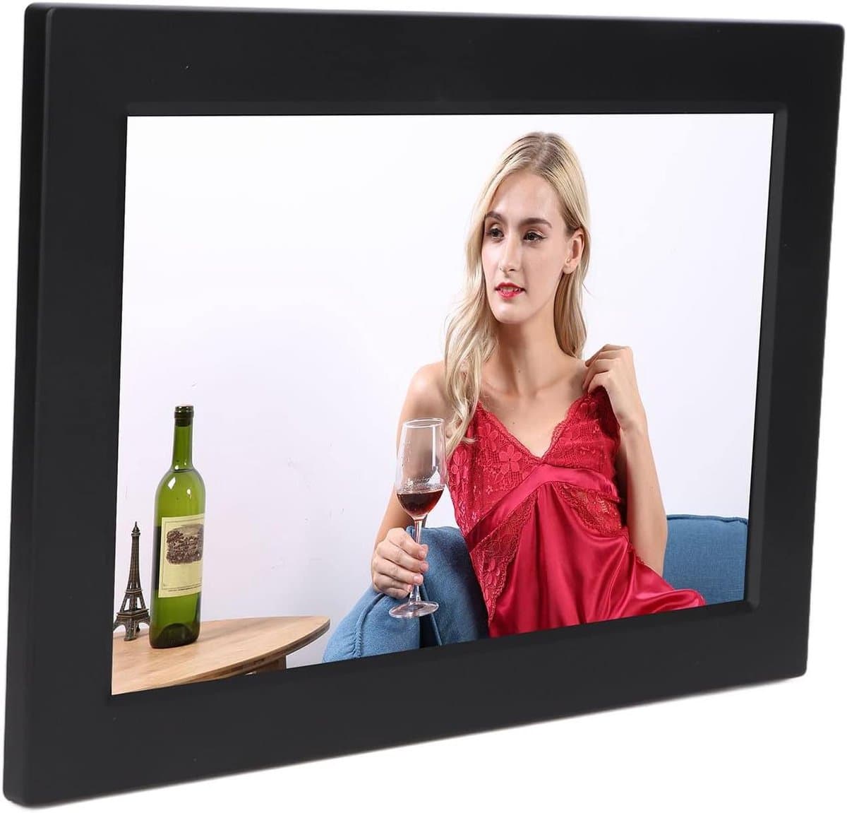 Digitale Fotolijst - Slimme WiFi Lijst - Foto's Delen - IPS Breedbeeld Scherm - 10.1 Inch - Zwart