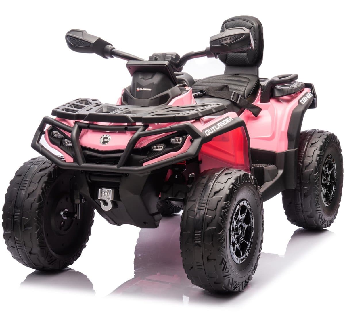 CAN-AM Outlander - Elektrische kinderquad 24V - 2 persoons - Roze