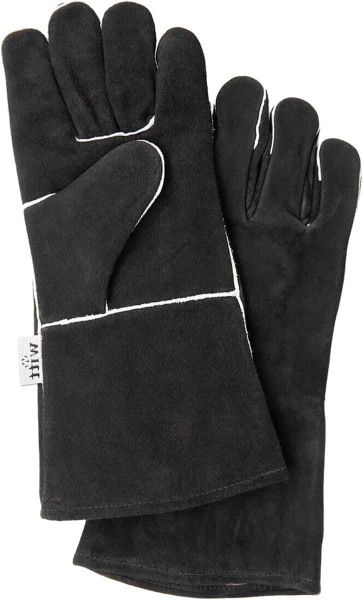 Pizzaovenhandschoenen - Hittebestendige handschoenen - Veilig bakken - Antislip grip - 2 stuks - Zwart