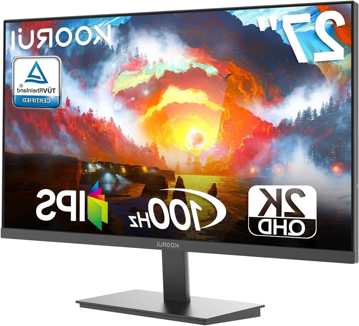 QHD Monitor - 27 inch monitor - Gaming en werken - 100Hz beeldverversing - 27 inch - Zwart