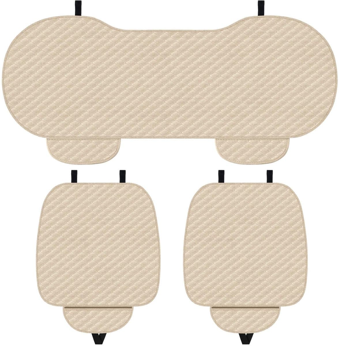 Omgoods - 3-delige Autostoelkussenset Beige Universeel