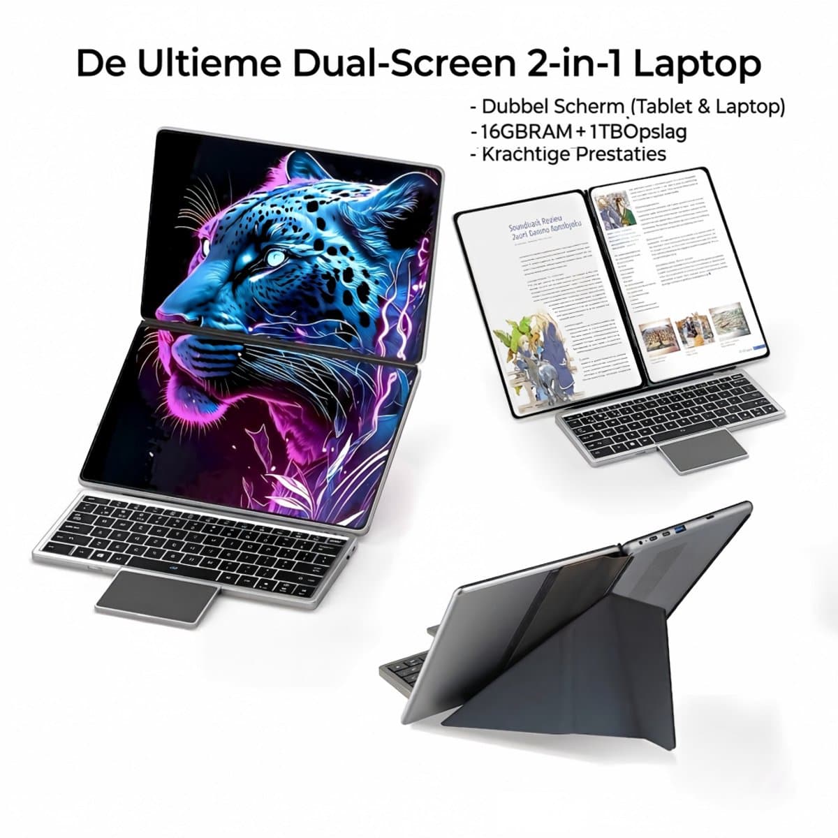 Beelink DS20 Dual-Screen Laptop Intel N150 32GB RAM 1TB SSD Windows 11