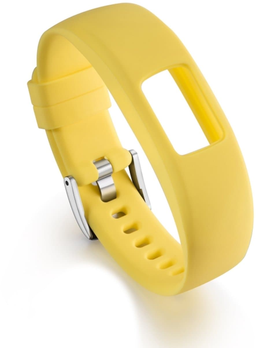 Voor Garmin Vivofit 4 Gloss & Color geïntegreerde siliconen band (geel)