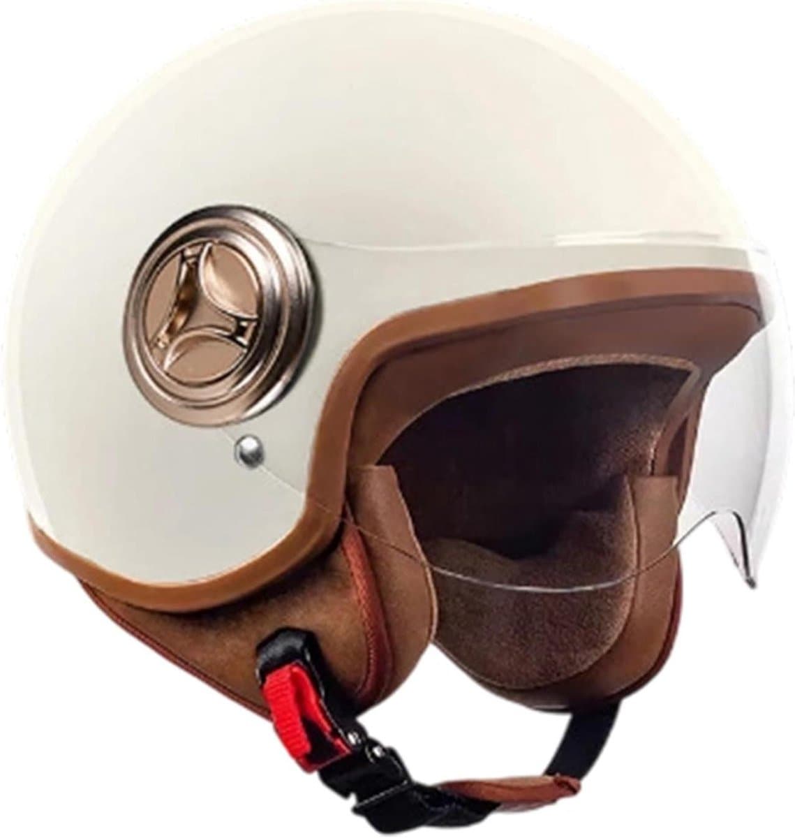 Fietshelm Volwassenen - Halfhelm Bescherming - Veilig Fietsen - Lichtgewicht Constructie - Universele Maat - Wit