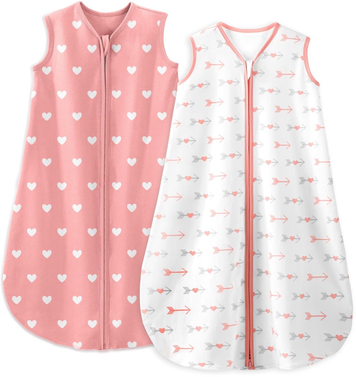 Baby Slaapzak - Zomer Slaapzak - Veilig Slapen - 100% Katoen Muslin - 78 cm - Roze Pijl