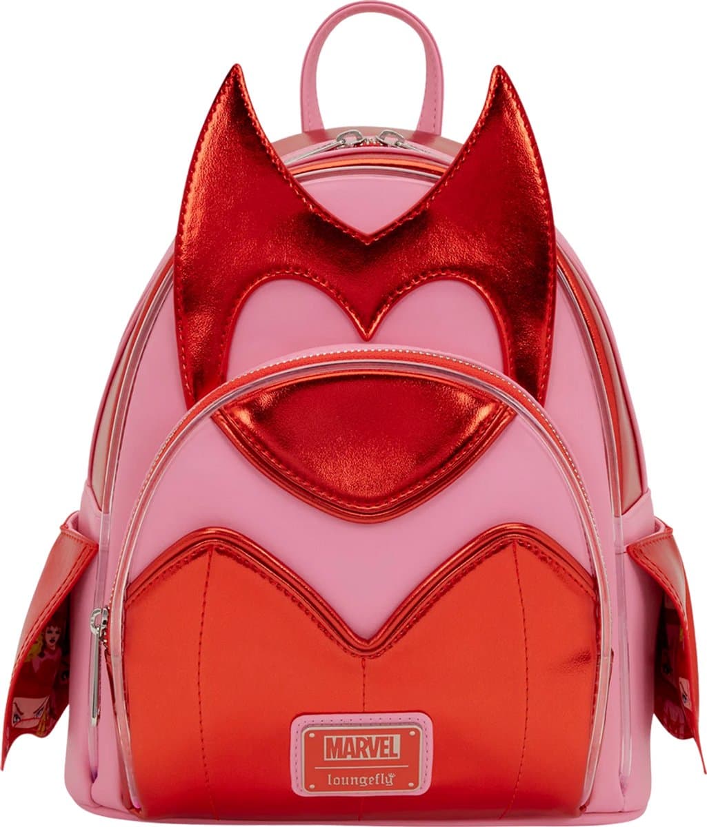 Loungefly Scarlet Witch Wanda Cosplay Mini Backpack – Marvel – LED Light‑Up – Rugzak