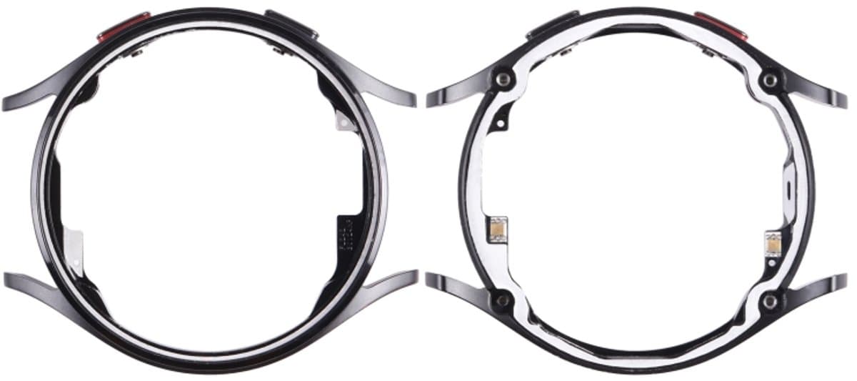 Originele LCD-scherm Frame Bezel Plate voor Samsung Galaxy Watch4 44mm SM-R870 R875 (zwart)