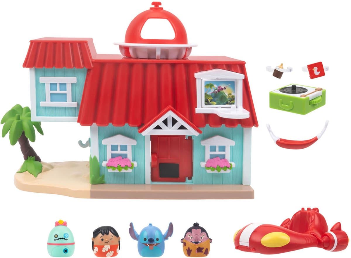 Squishmallows Squish-a-longs - Stitch Lilo's Huis Playset