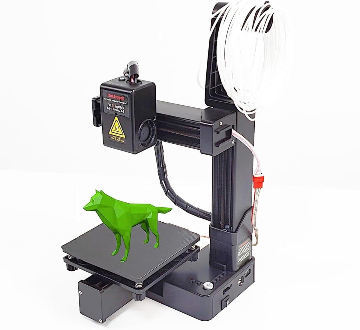 3D Printer - Compact Model - Onderwijs Projecten - Snelle Verwarming - 100mm Printformaat - Zwart