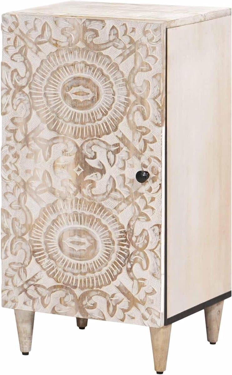 Dressoir met Opbergruimte - Commode Keukenkast - Stijlvolle Opslag - Massief Hout Mango - 40 x 335 x 75 cm