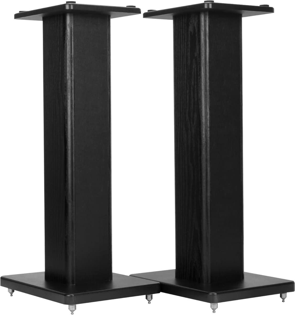 Speaker Stands - Luidspreker Voetstukken - Muziek Luisteren - Zand Vulling Mogelijk - 60 cm Hoog - Zwart