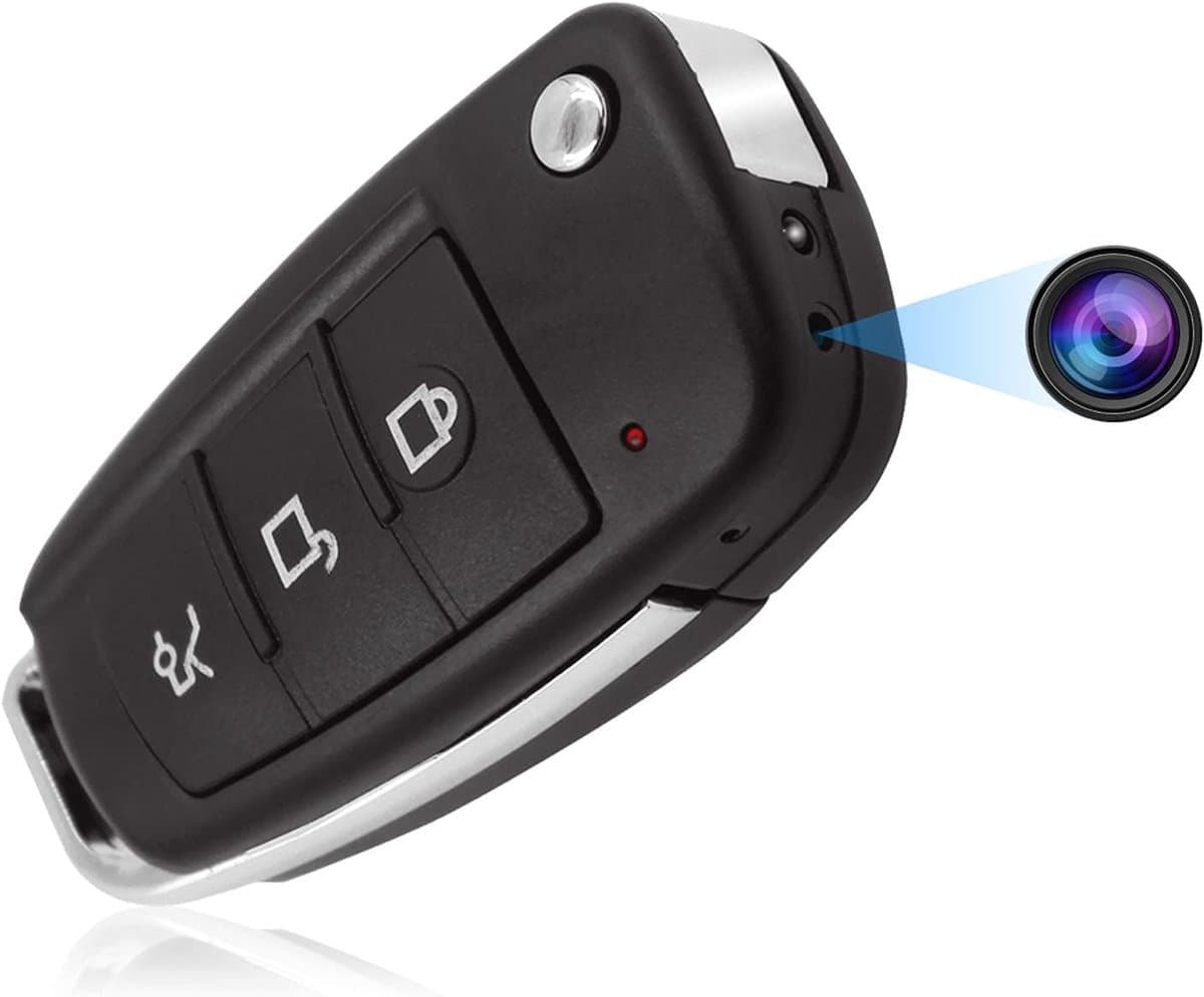 Mini Verborgen Camera - Draagbare Recorder - Binnen en Buiten Veiligheid - Bewegingsdetectie Nachtzicht - 1080p FHD - Zwart