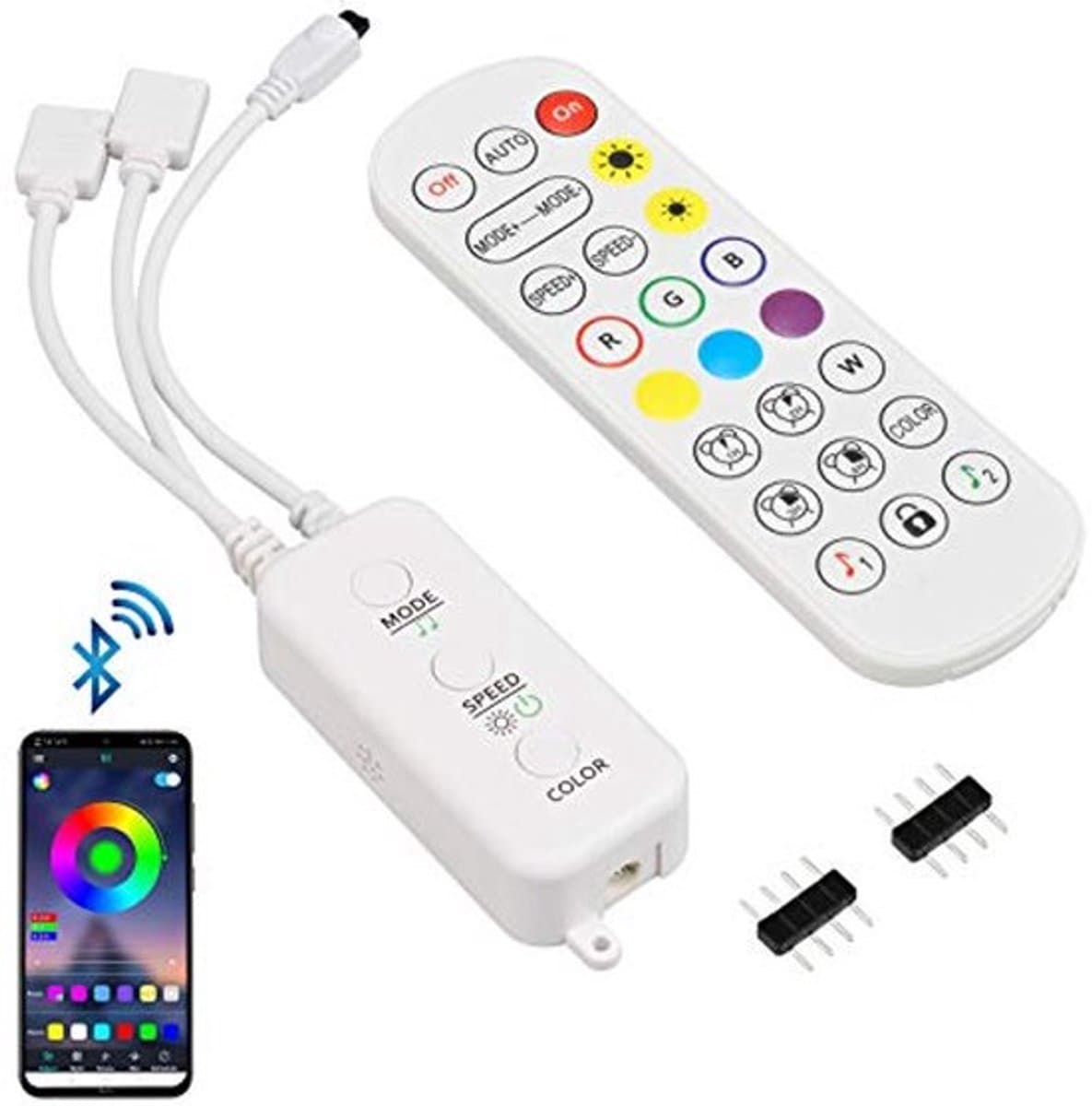 Bluetooth LED-stripcontroller met muziek-synchronisatie en app-besturing