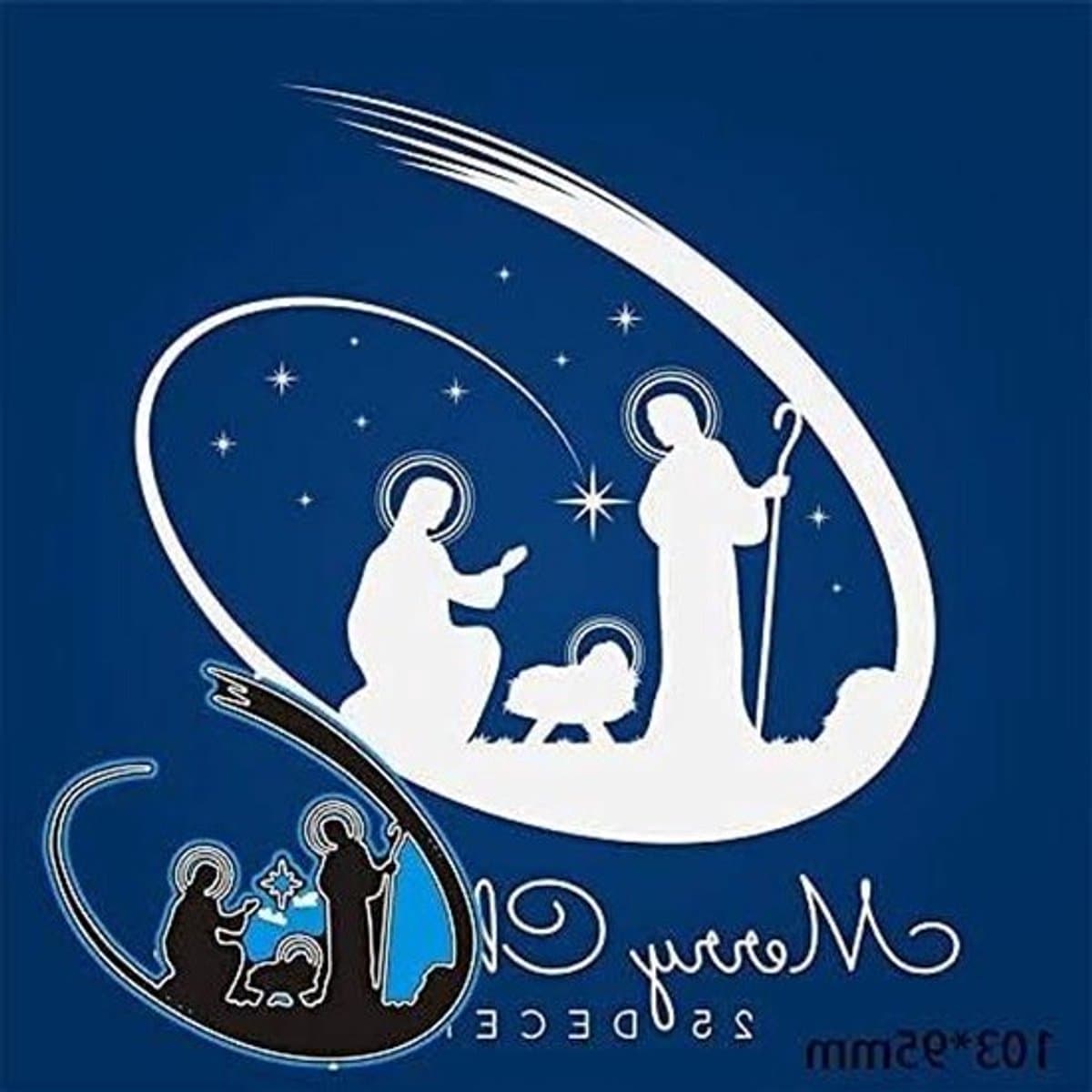 Stencil voor Kerst, Geboorte en Scrapbooking - Metalen Embossingmal voor Creatieve Kaarten en Wenskaarten