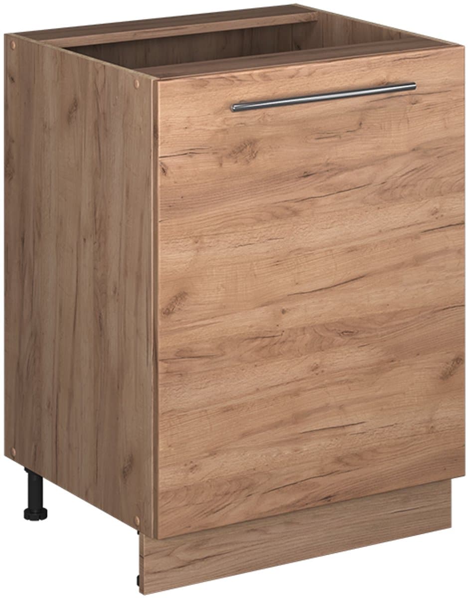 Vicco Keukenonderkast Fame-Line, Goudkleurig Eiken/Goudkleurig Eiken, 60 cm 1 deur zonder werkblad