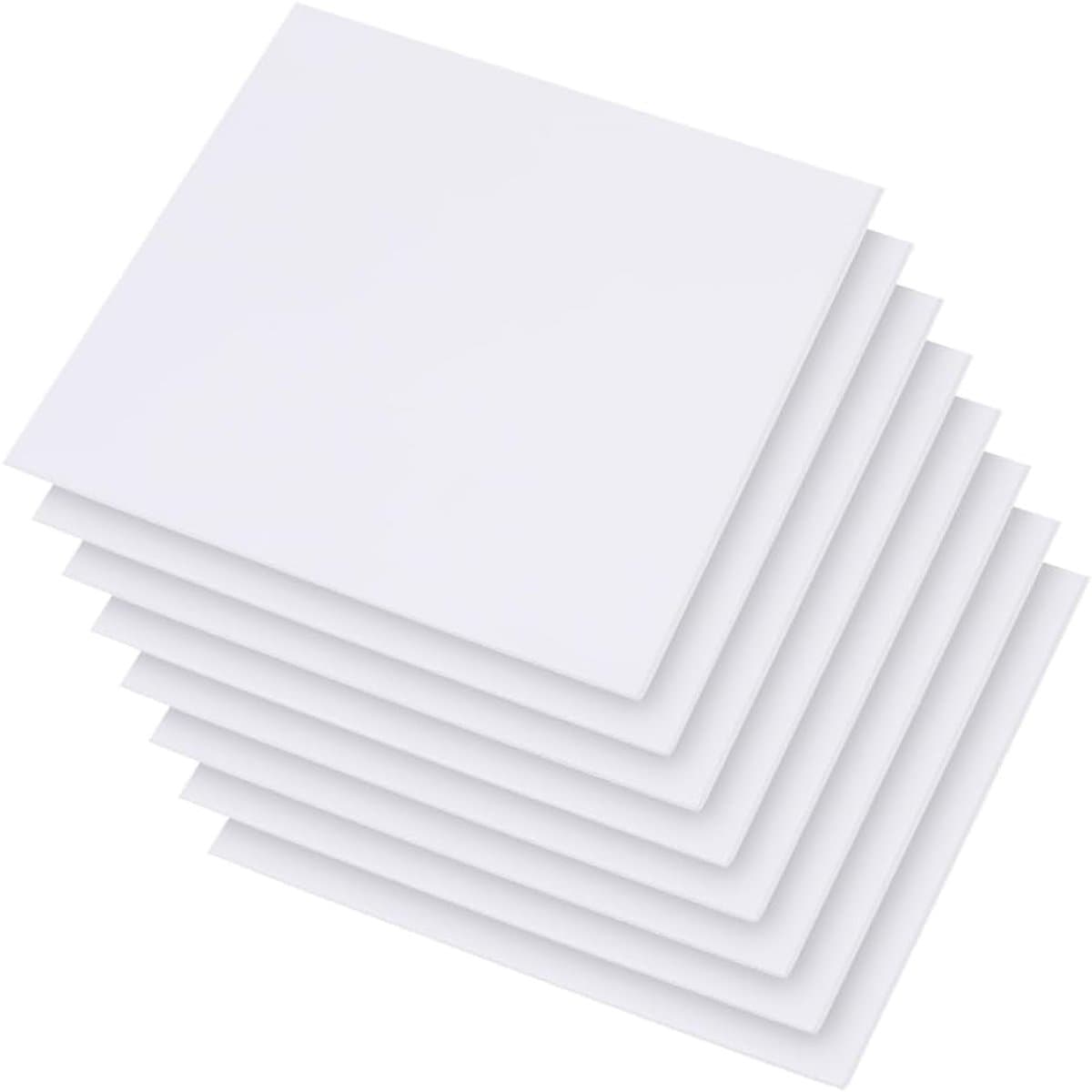 PVC Schuimplaten - Knutselmateriaal - Ambachtelijke Projecten - Lichtgewicht Duurzaam Materiaal - 28x29 cm 3mm - Wit