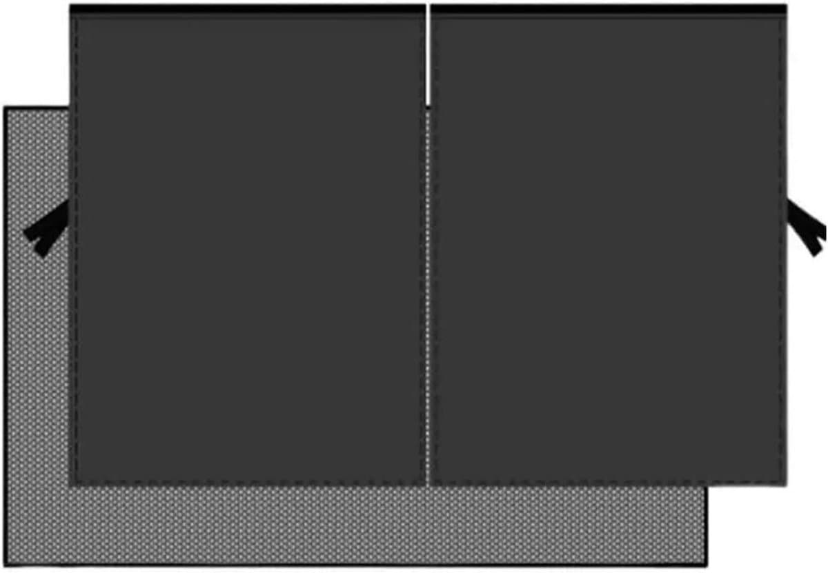 Autozonnescherm Zijruit - Privacy Gordijn Raam - Auto Koel Houden - Magnetisch Mesh Ontwerp - 71x47cm Achter - Zwart
