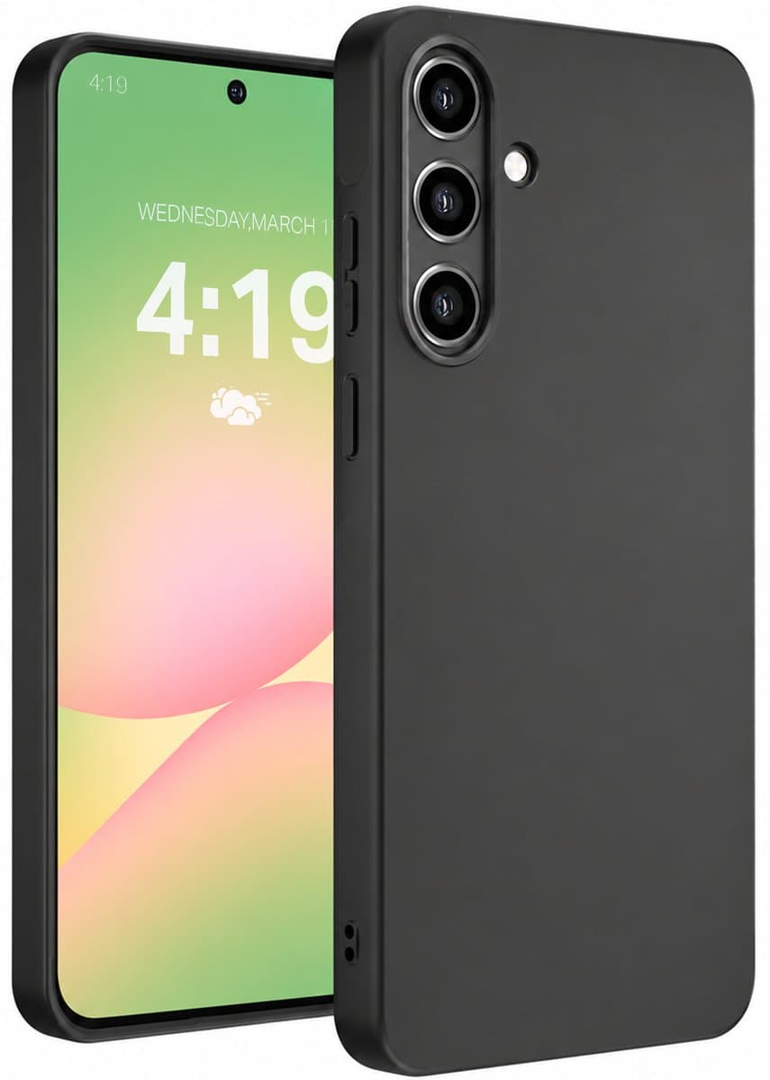 Hoesje geschikt voor Samsung Galaxy A56 hoes zwart - backcover - optimale bescherming - zwart