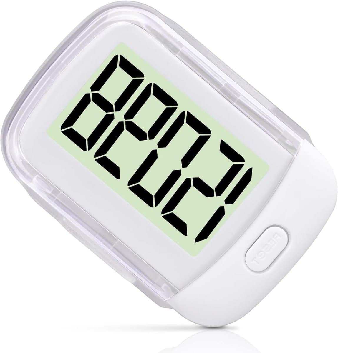 Stappenteller Clip - Fitness Tracker - Dagelijkse Beweging - 3D Sensor Technologie - 55 mm - Wit