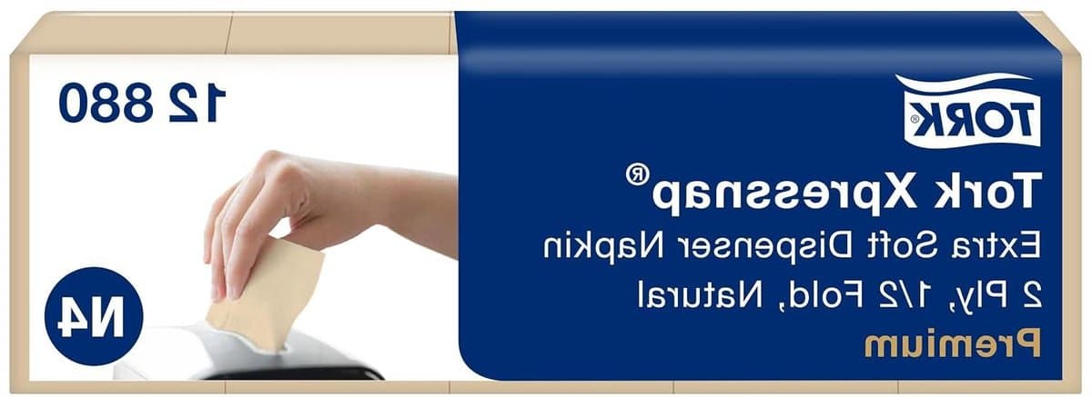 Dispenserservetten Naturel - Papieren servetten - Hygiënisch werken - 1 per keer dosering - 8000 servetten - Natuurlijk