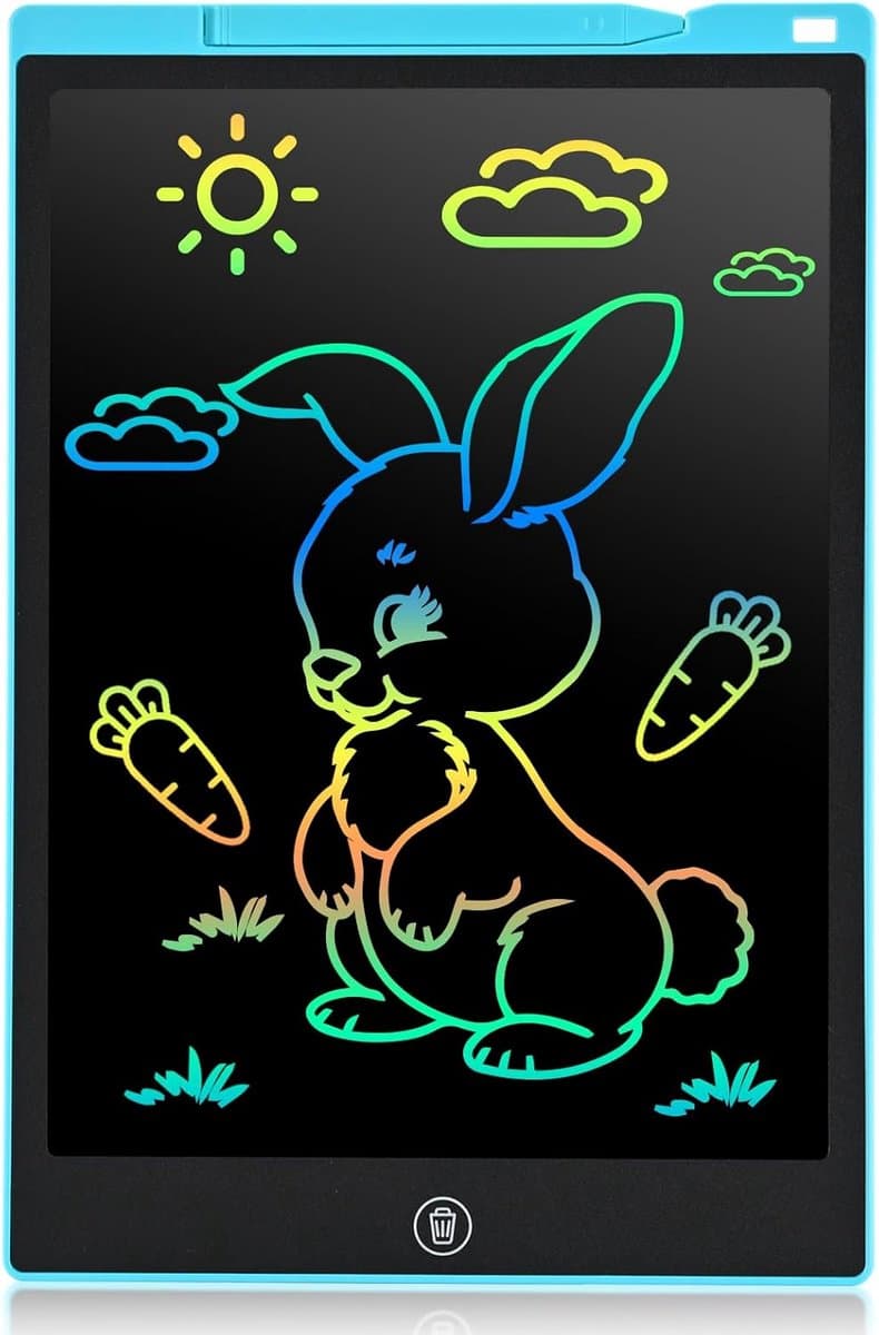 LCD Tekentablet voor Kinderen 30,5 cm - Digitale Tekenplank met Wis- en Vergrendelfunctie - Kleurrijk Schrijfoppervlak voor Jongens en Meisjes