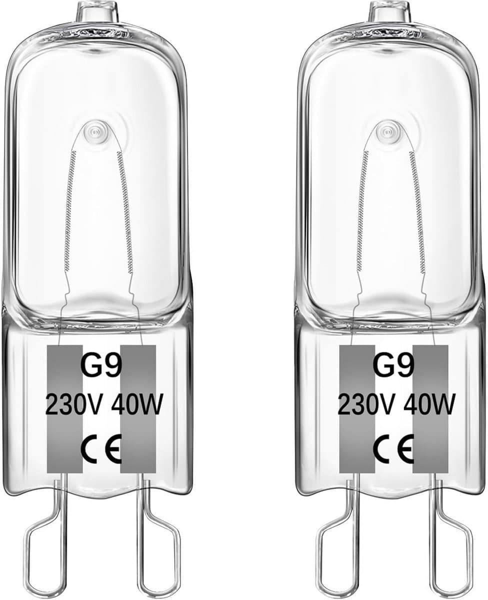 Hittebestendige G9 Ovenlamp 40W Warm Wit Dimbare Halogeenverlichting (Set van 2)