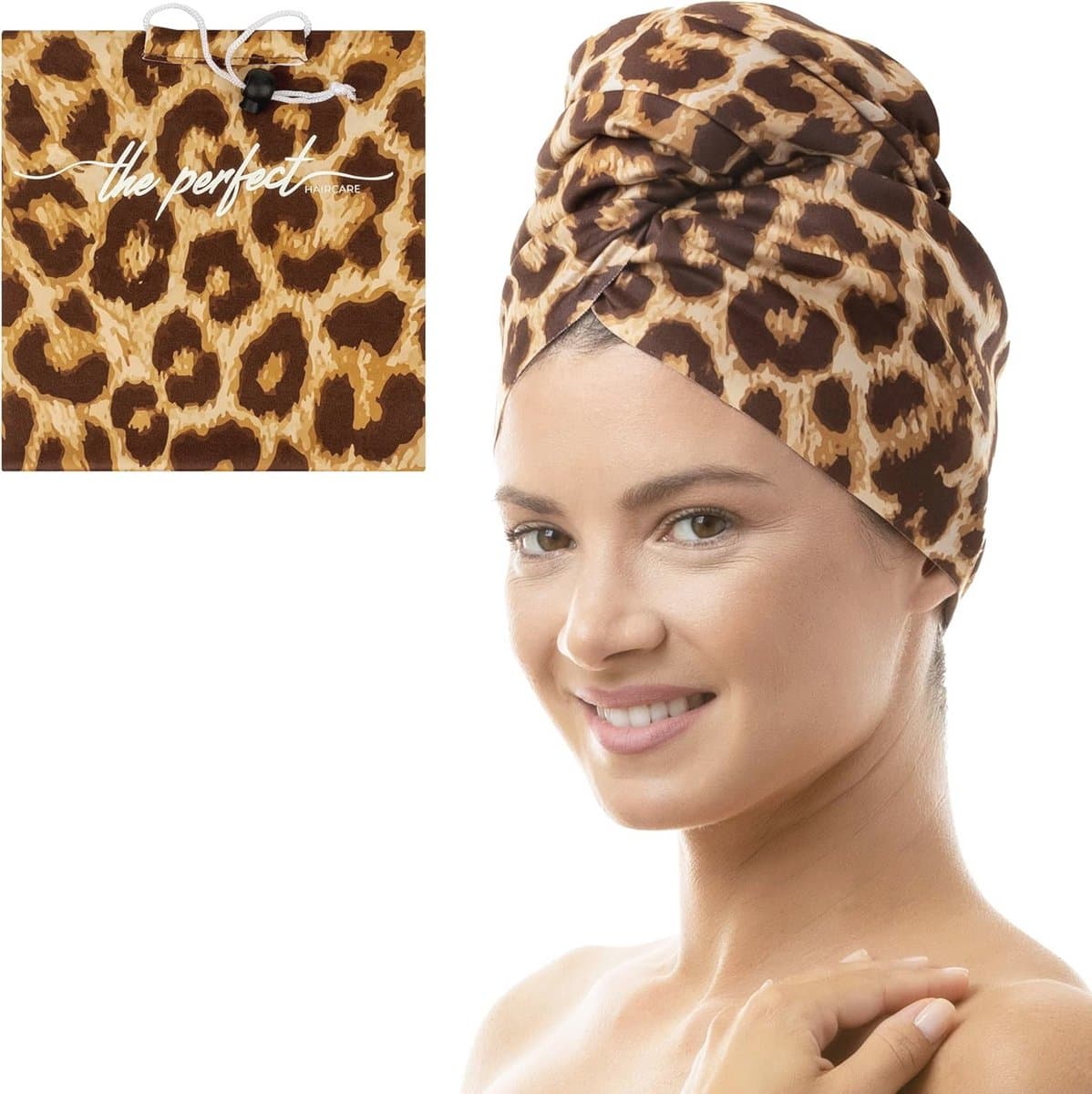 Microvezel haarhanddoek wrap - absorberende sneldrogende tulband voor krullend en lang haar