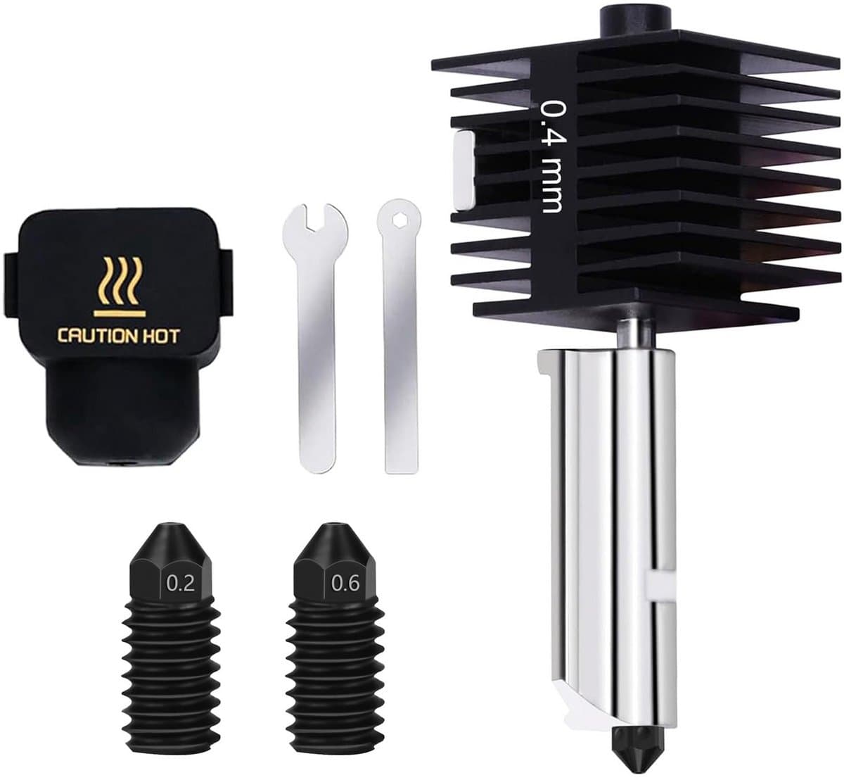 Hotend Verwarmingselement Set met Gehard Stalen Nozzles voor 3D Printer A1/A1 Mini