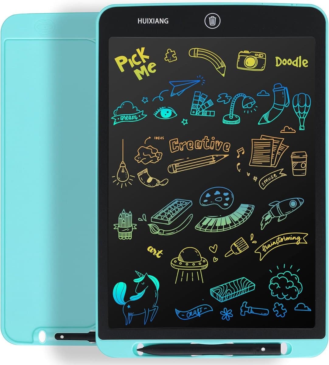 Groot LCD Tekentablet voor Kinderen en Volwassenen - Kleuren, Wisbaar Tekenbord als Cadeau