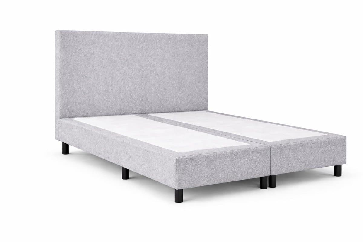 Boxspring Ayla Royal - 160x200 Zonder matras - Grijs Glad - Ayla Matrassen - 2 persoons