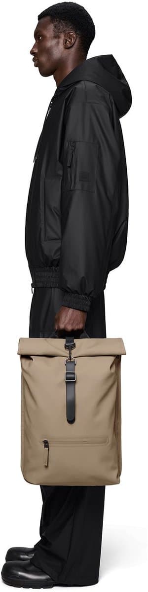 Rains Rolltop Rugzak Beige Rugzak