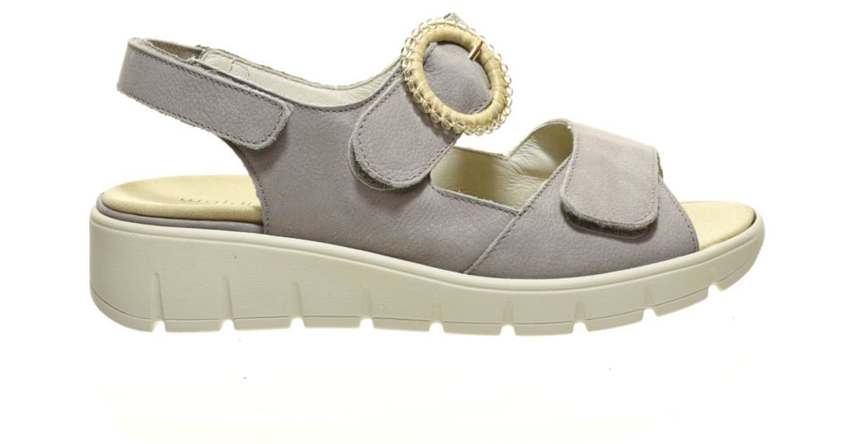 Waldlaufer Taupe Damessandalen K-wijdte maat 38
