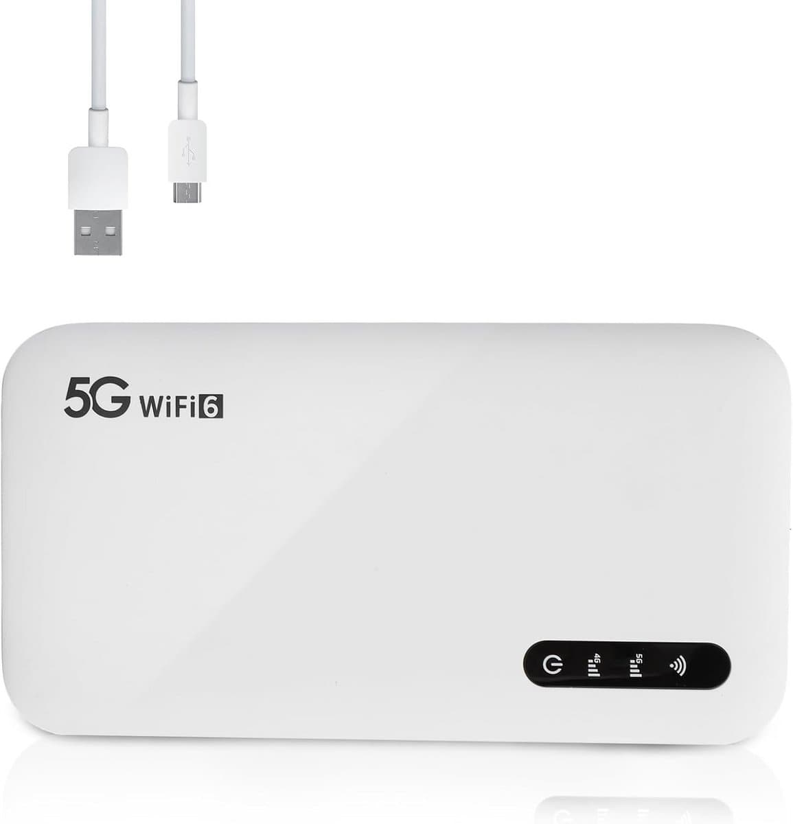 Draagbare 5G WiFi Hotspot Router met WiFi 6 en 2,77 Gbps Snelheid