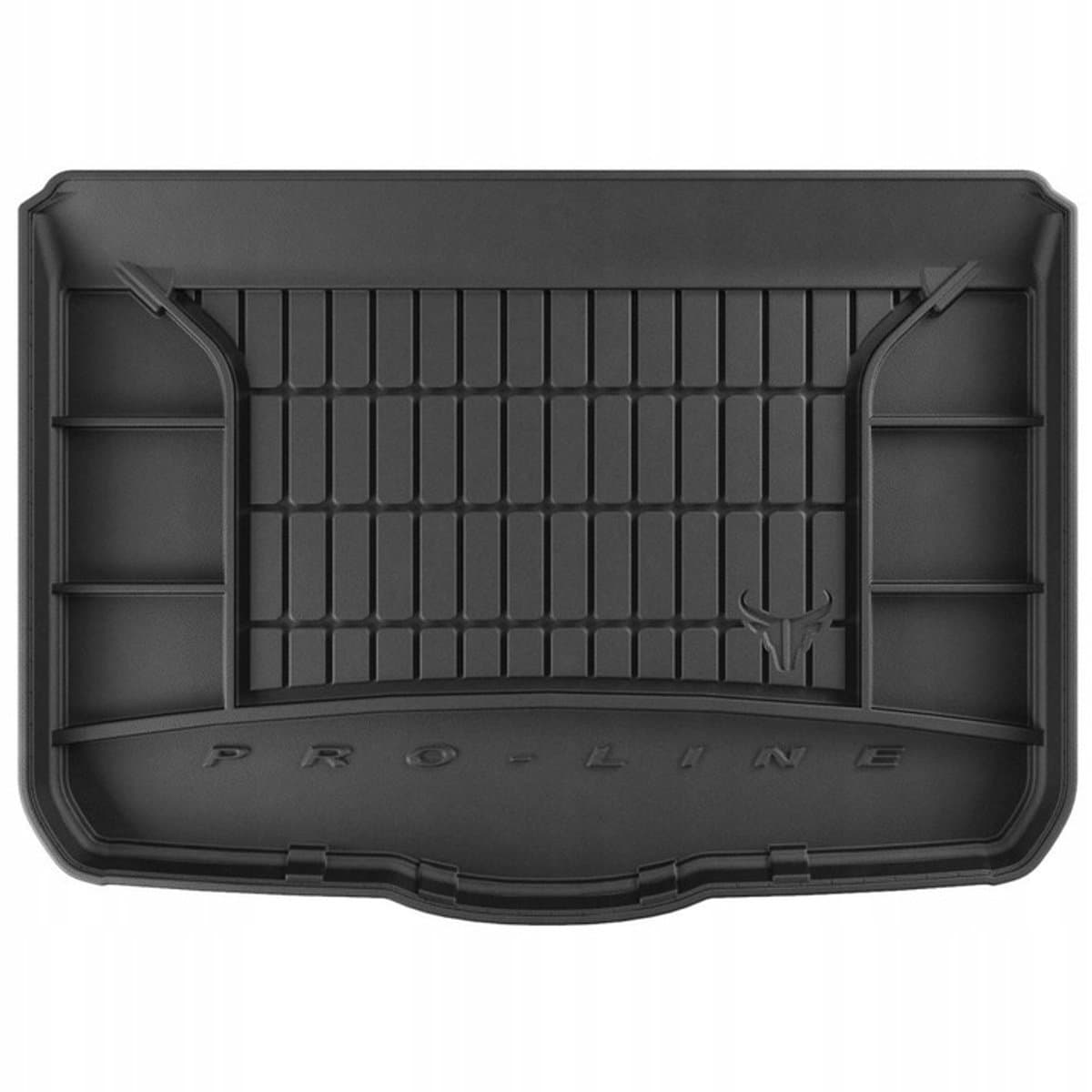 FROGUM Kofferbakmat - Rubber - Geschikt voor AUDI Q2 (vanaf 2016) - Lage laadvloer - Organizer functie - Zwart