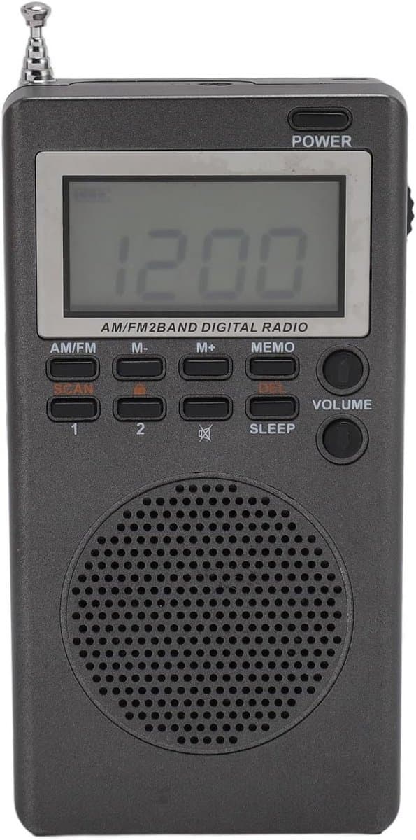 Draagbare FM Radio met Speaker en Koptelefoonaansluiting