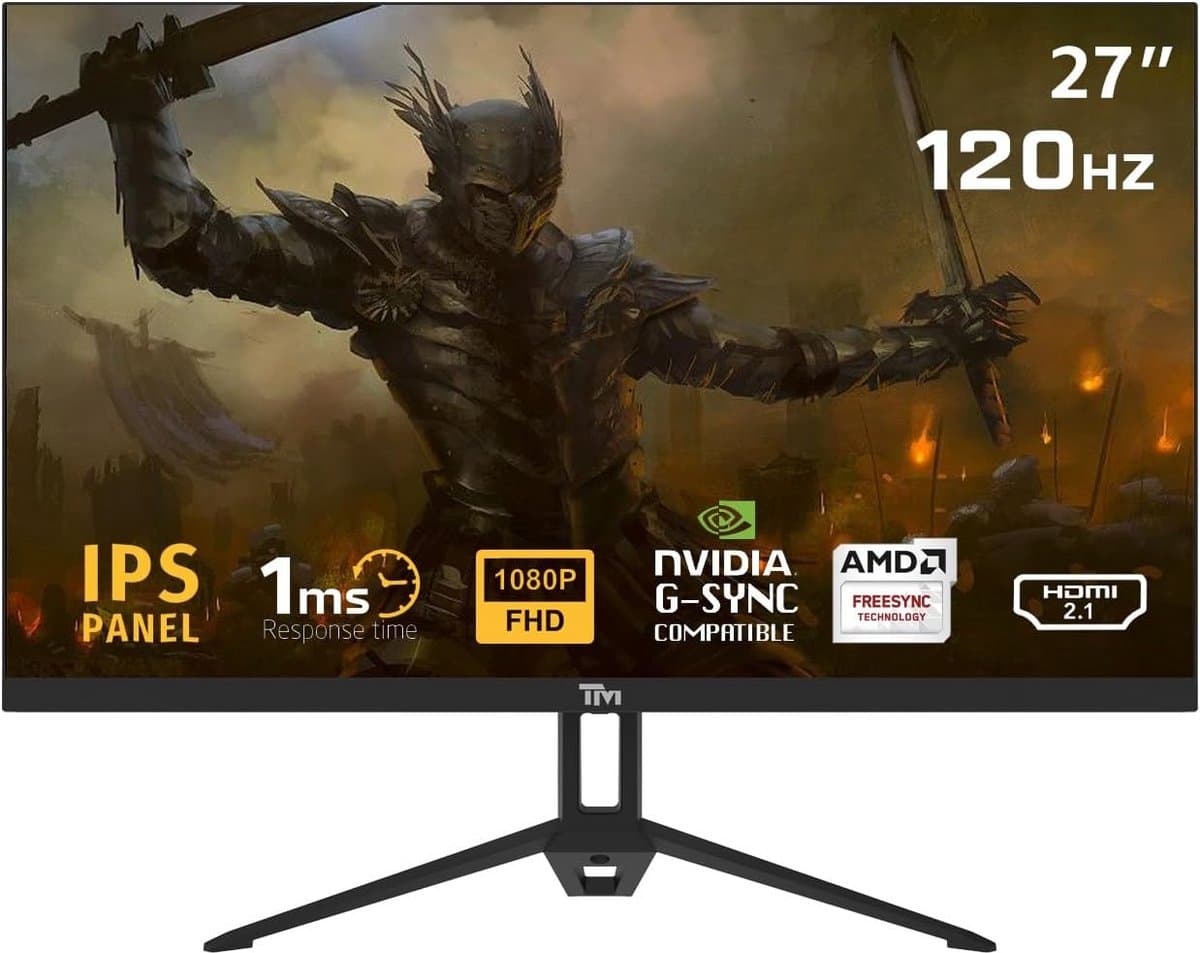 27 inch Full HD Monitor 120Hz IPS Paneel voor Gaming en Dagelijks Gebruik