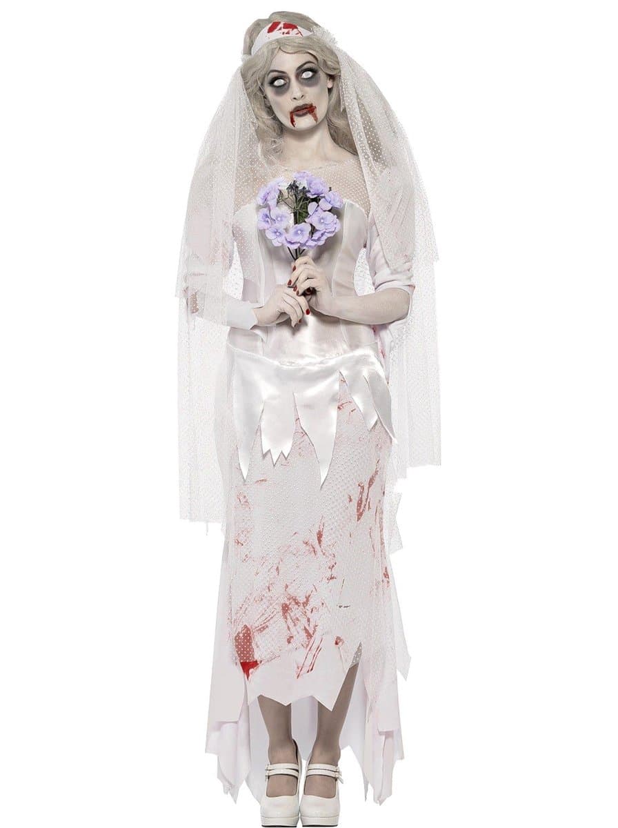 "Getrouwde Zombie Halloween kostuum voor dames - Verkleedkleding - Large"