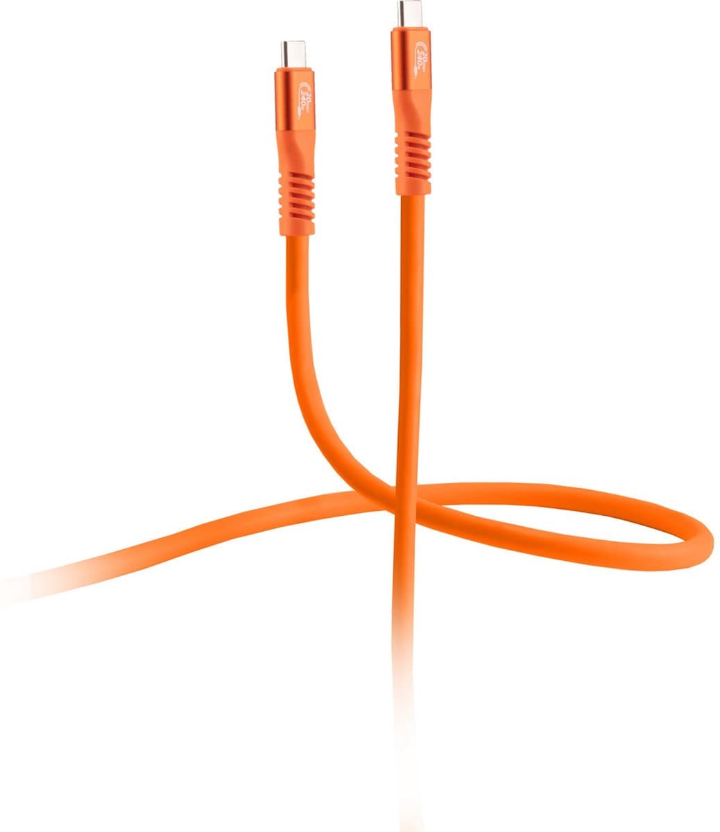 USB-C Kabel - USB 3.2 Gen 2x2 - 240W PD - 1 meter - Oranje