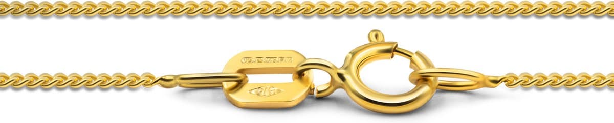 Miore Pure Collier Ketting – 9 Karaat - Kleur Geelgoud - Zonder Hanger