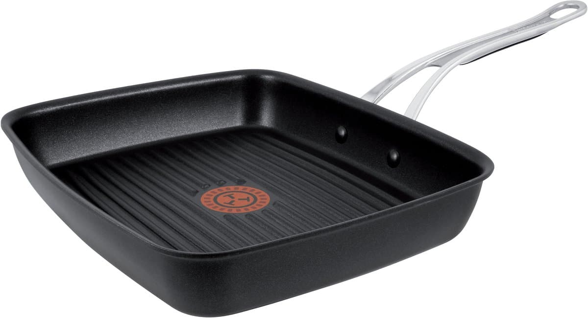 Tefal Jamie Oliver grillpan gietaluminium - 23 x 27 cm, zwart