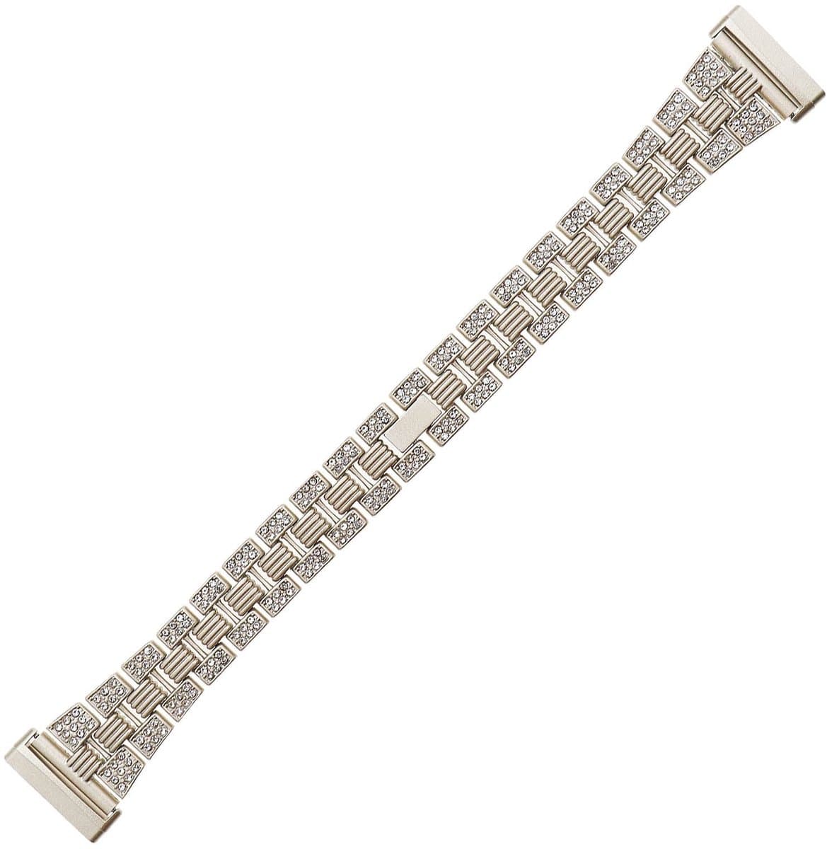 Dailygoods - Horlogeband - Compatibel met Fitbit Versa 3/Sense - Glanzende Strass - Verstelbare Polsband - Metaal - Sieraden Armband - Geschikt voor S...