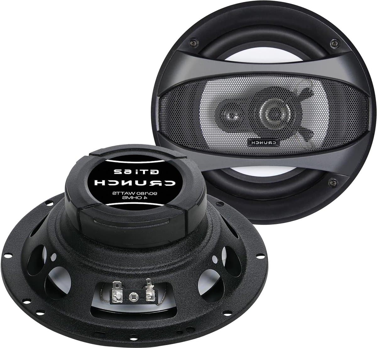 Inbouwluidsprekers - Triaxiale speakers - Auto geluid - 180 Watt muziekvermogen - 165 cm - Zwart
