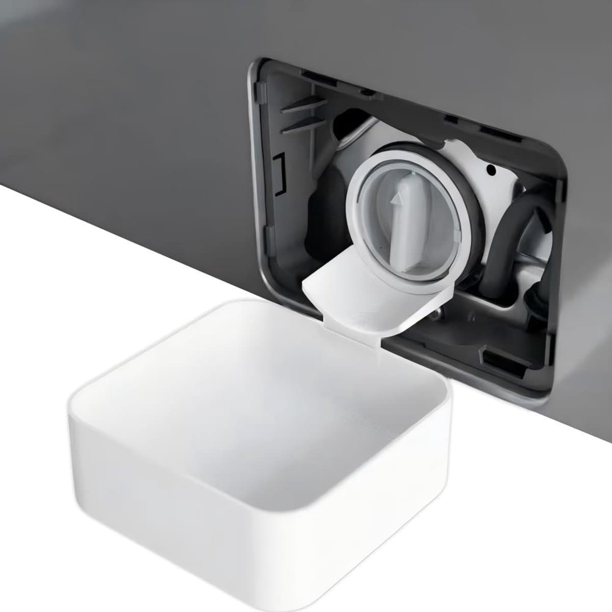 Ryoudavell - Lekbestendige wasmachinedrainagebak – Lekbak Wasmachine - asmachine Wateropvangbak – Universele wateropvangbak met geleidetrechter – Duurzame wasapparaat opvanglad – Wateropvang - Afvoer - Geschikt voor vloerbescherming binnenshuis