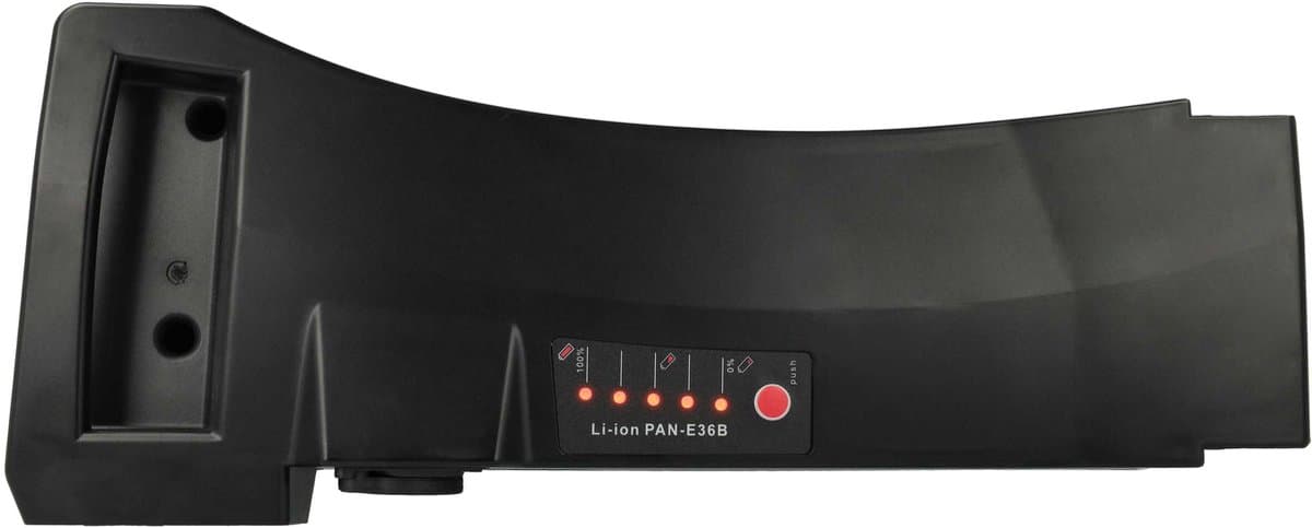 EXTENSILO-accu compatibel met Kalkhoff Sahel Compact 8-G Nexus, i11 Di2 11-G DI2, i360 Harmony Nuvinci e-bike (17 Ah, 36 V, Li-ion) - Zwart