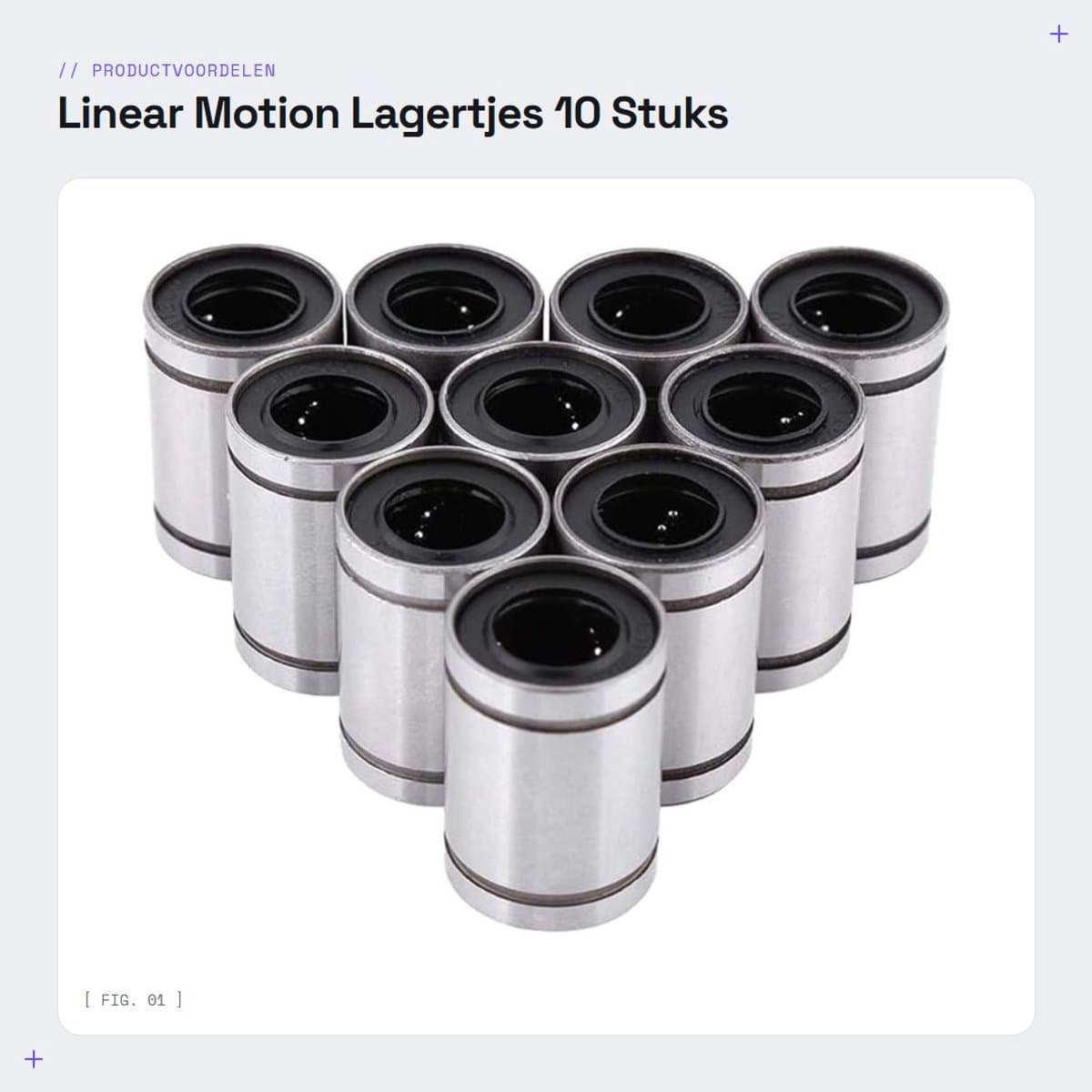 Dailygoods- Lineaire Lager 10 Stuks - 12mm Kogel Lager - Schokbestendig - Dubbel Afgedicht - Hoogwaardig Staal - Voor 3D Printer/CNC - Lineaire Lagers