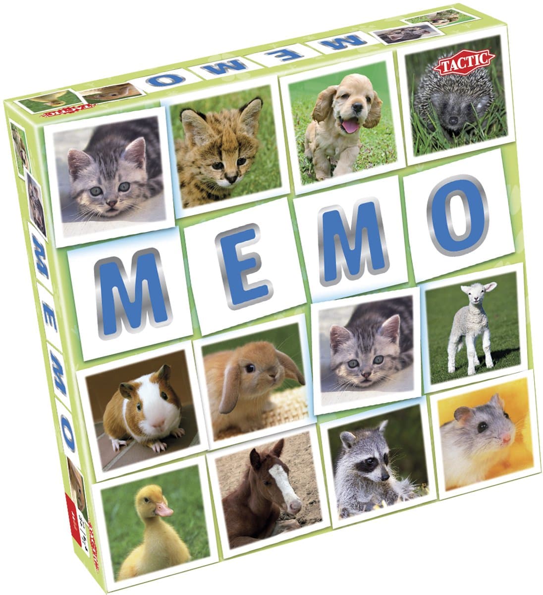 Tactic Memo Babydieren - Memospel - Zoek de Juiste Paren - Schattige Jonge Dieren van Over de Hele Wereld - Educatief Gezelschapsspel voor Kinderen en Families - 2 tot 6 Spelers - Vanaf 3 Jaar