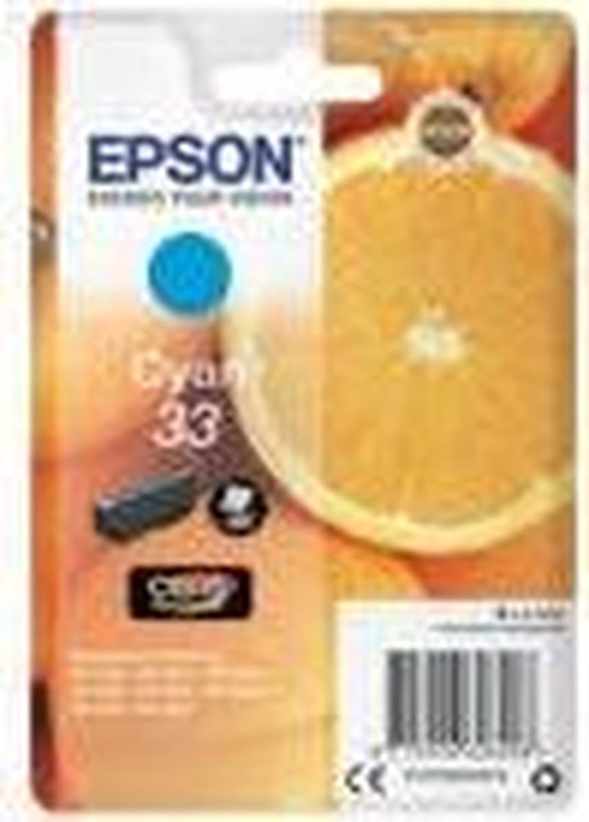 Epson Oranges Claria Premium inkt, cyaan, enkelverpakking 33