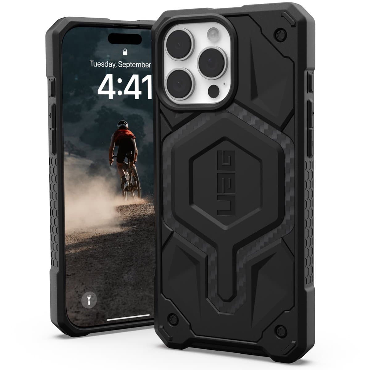 UAG - Monarch geschikt voor iPhone 16 Pro Max Hoesje - carbon black