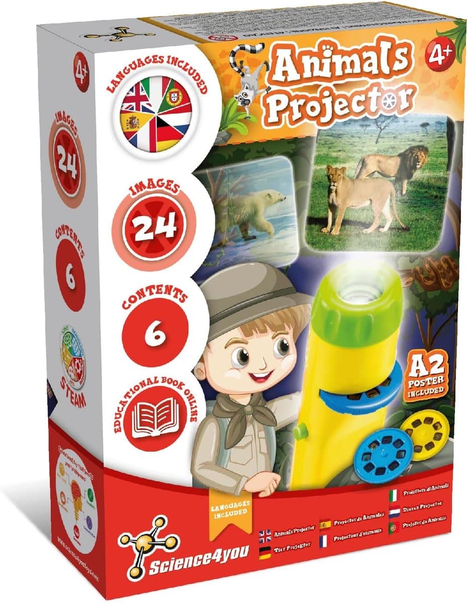 Science4you - Animals Projector - Educational Game For Kids (7 Languages)