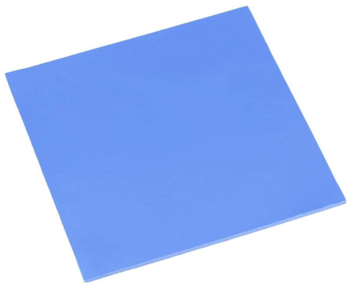 Byshayne - CPU heatsink - warmtegeleiding - eenvoudig te gebruiken - 100 x 100 x 2mm - hittebestendig - geschikt voor elektronica - blauw